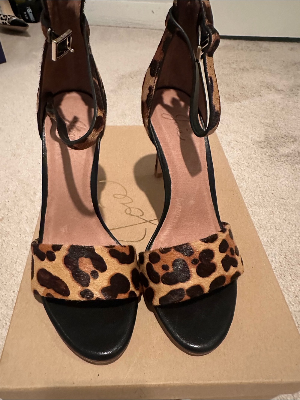 Joie Jaclyn leopard heels size 37 new with tags